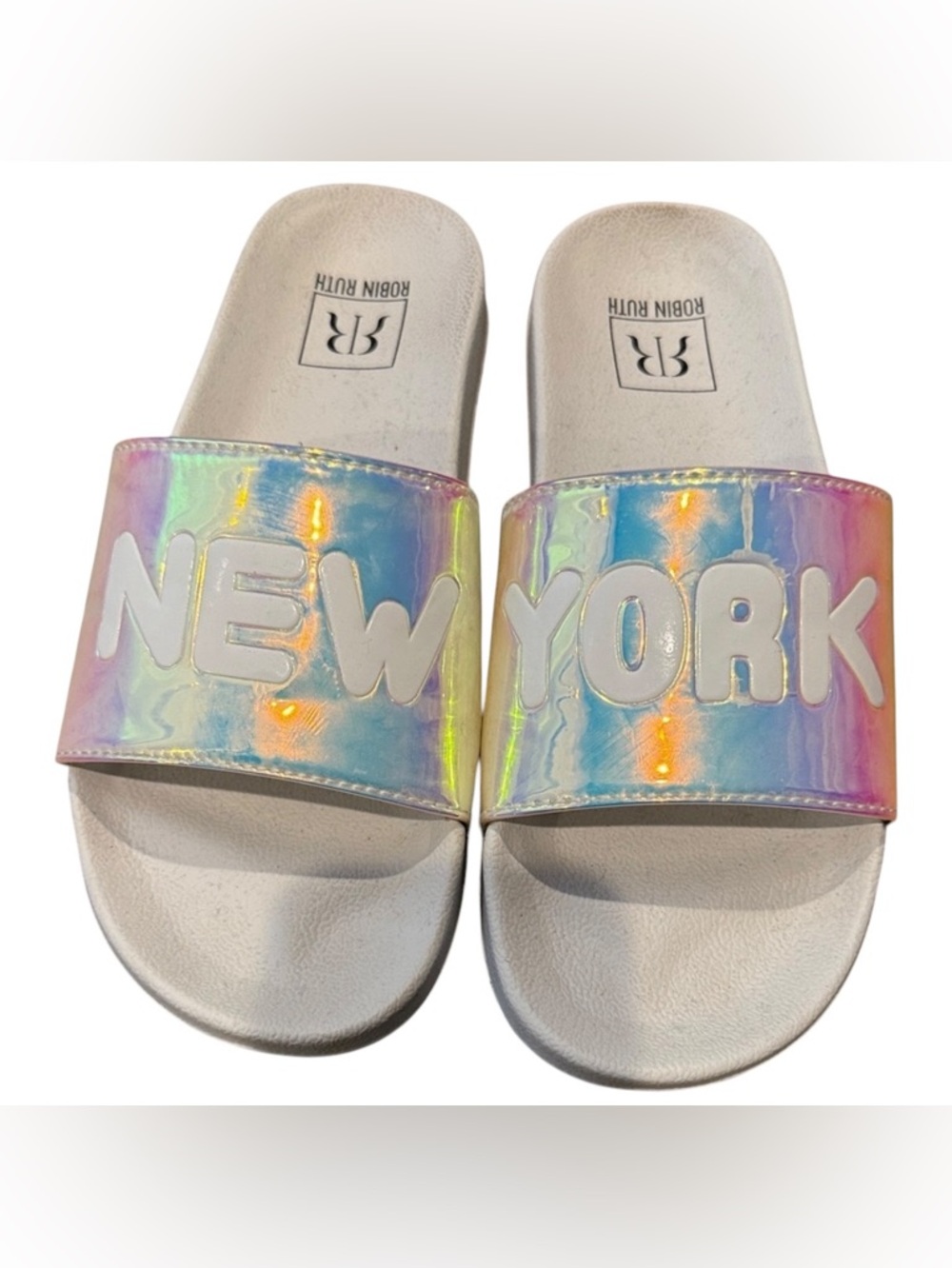 Robin Ruth Iridescent  New‎ York Slide Sandals
